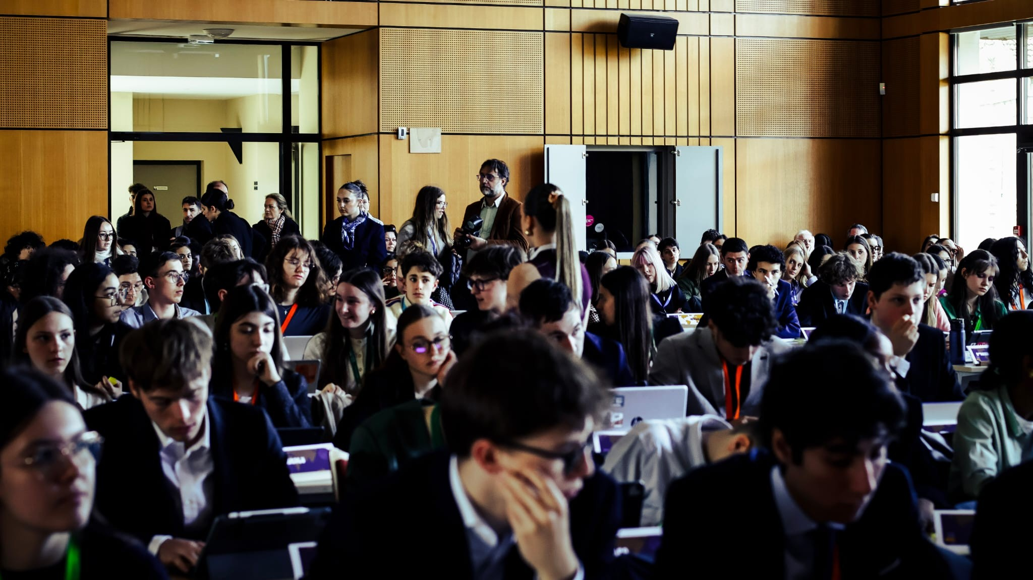 Les délégué(e)s de CHAU'MUN 2026 durant la cérémonie de cloture