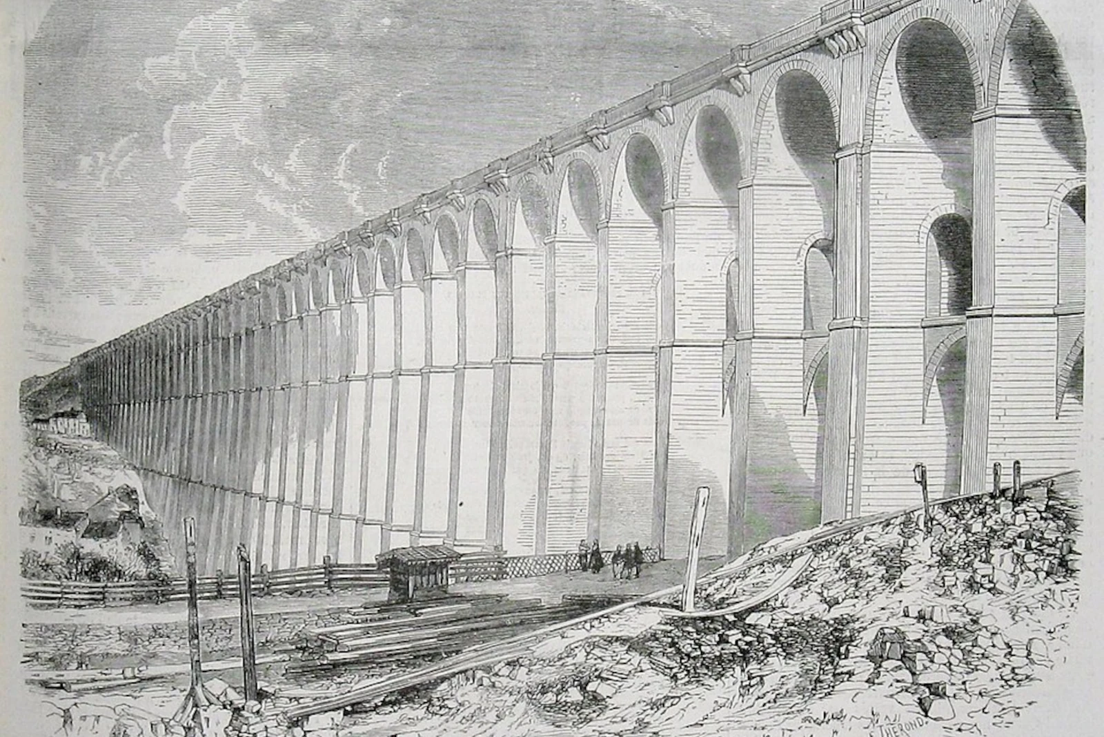 Illustration of the viaduc (1858)