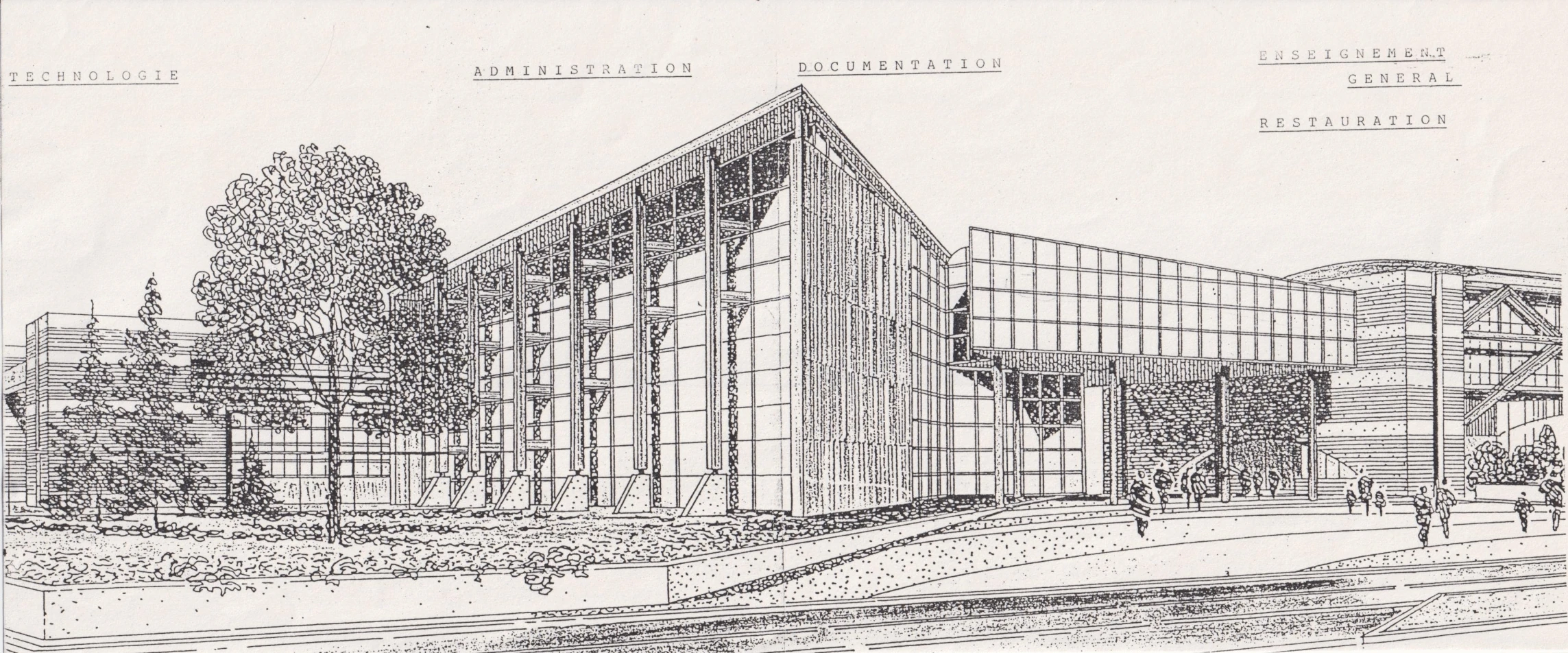 Panorama du lycée Charles de Gaulle